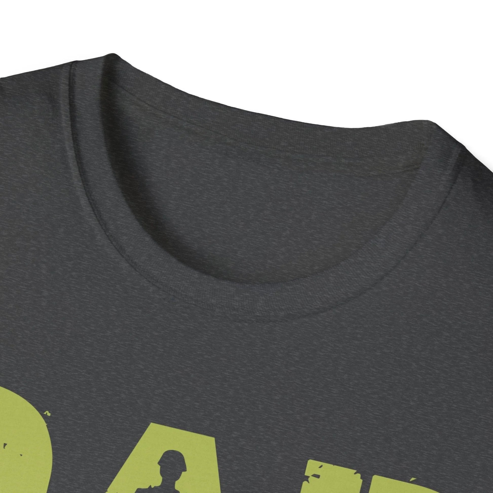 Close-up of the unisex softstyle fabric with crimson color and subtle textured surface, highlighting the comfortable