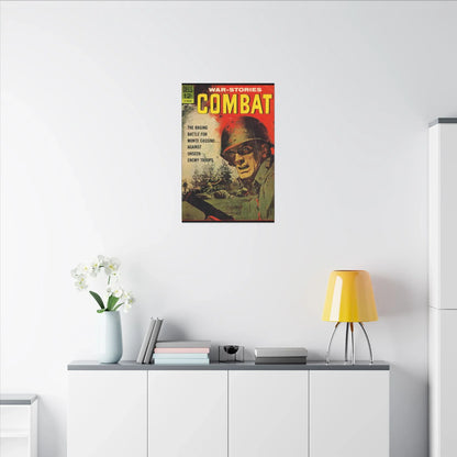 Close-up of textured canvas fabric featuring subtle seam stitching and vintage-style print detail at the corner.