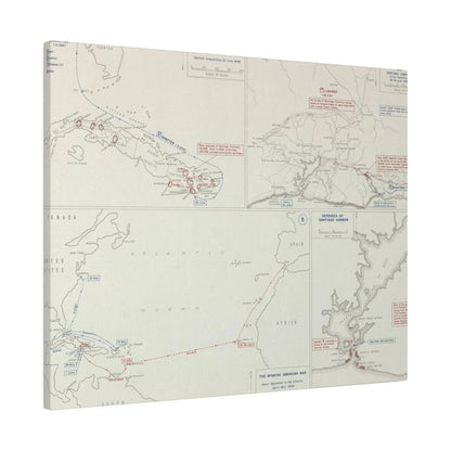 Spanish-American War, Santiago Campaign, Naval Operatoins in the Atlantic Apr-May, Defenses of Santiago Harbor, Spanish Dispositions 20 June, Initial Ops 22-24 June 1898 - Pacific Sky Games