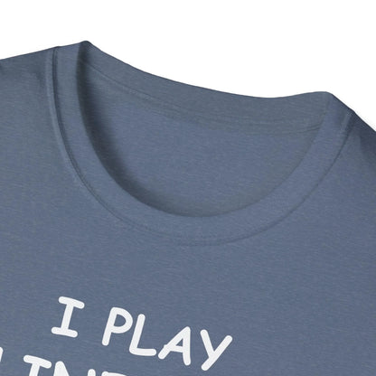 Close-up of the white unisex softstyle T-shirt fabric texture showing smooth, slightly matte cotton blend material from a