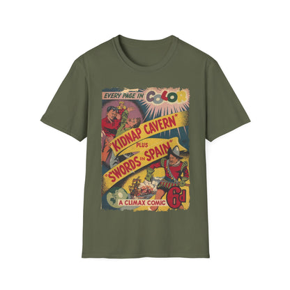 Close-up of the Climax Color No.1 T-shirt's collar seam highlighting soft, tightly stitched fabric and seamless ribbed