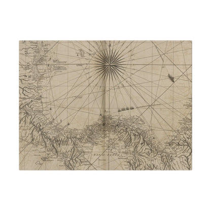 Close-up of textured canvas surface highlighting the detailed brushstroke pattern and subtle color variations of the Panama