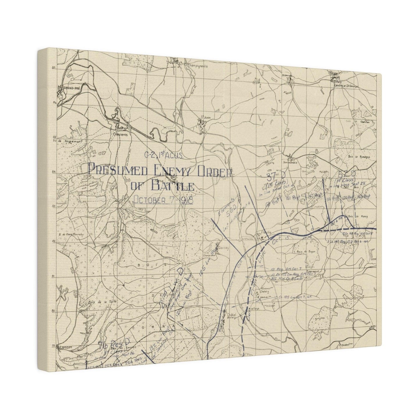 Sommerance Region, Presumed Enemy Order of Battle, October 7, 1918 - Pacific Sky Games