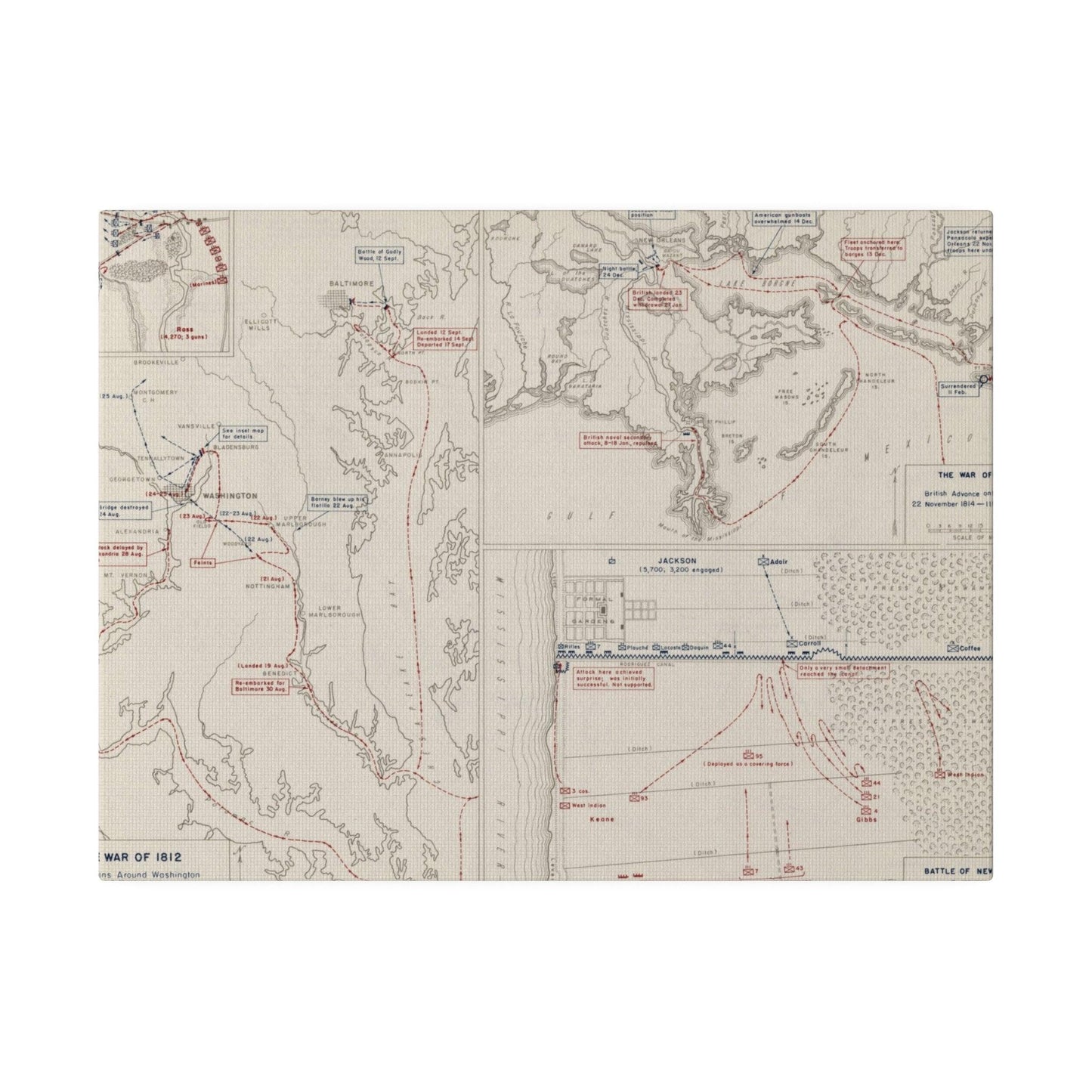 War of 1812, Washington and Baltimore; New Orleans 1814 - Pacific Sky Games