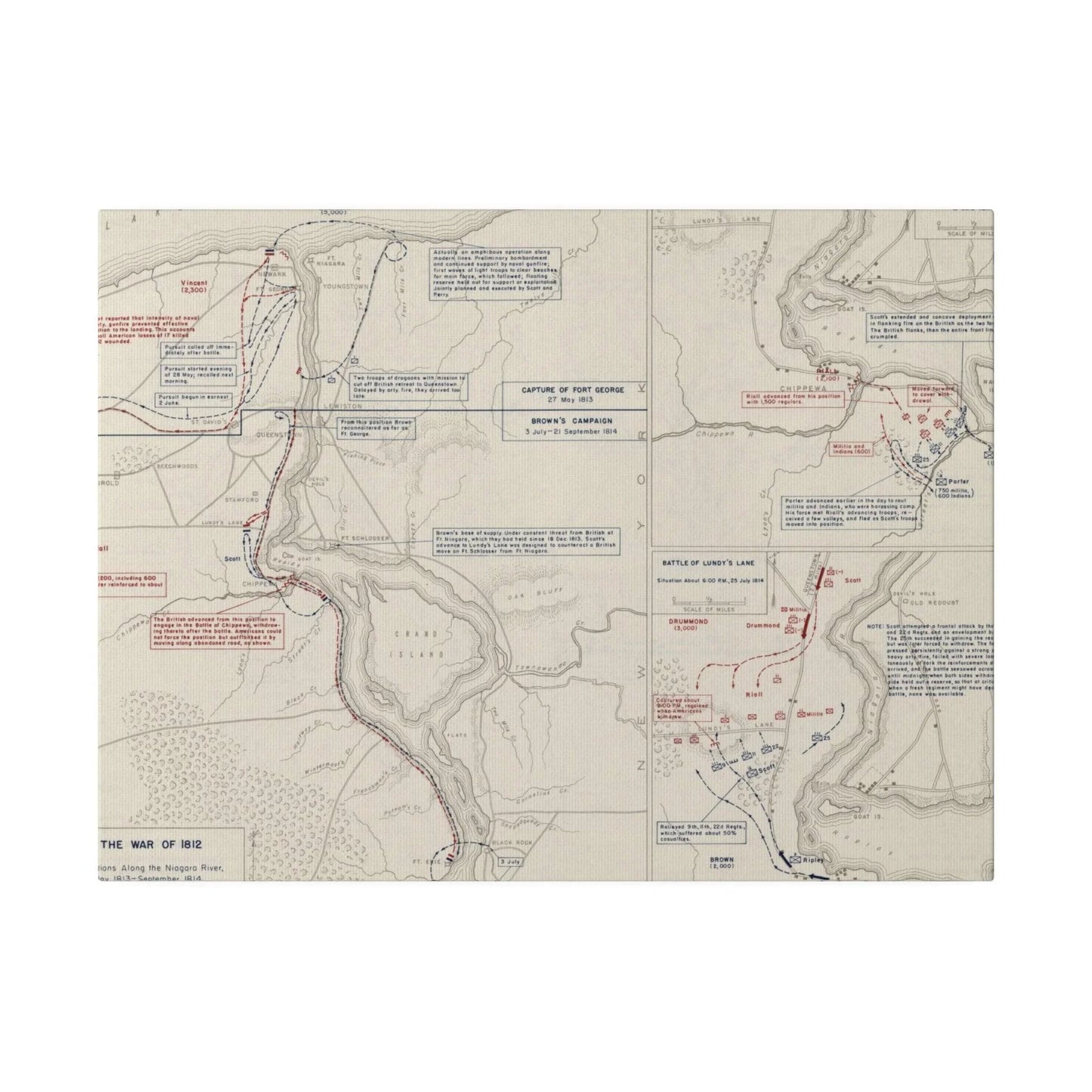 War of 1812, Niagara River 1812-1814 - Pacific Sky Games