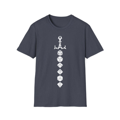 Dice Sword White - Unisex Softstyle T-Shirt