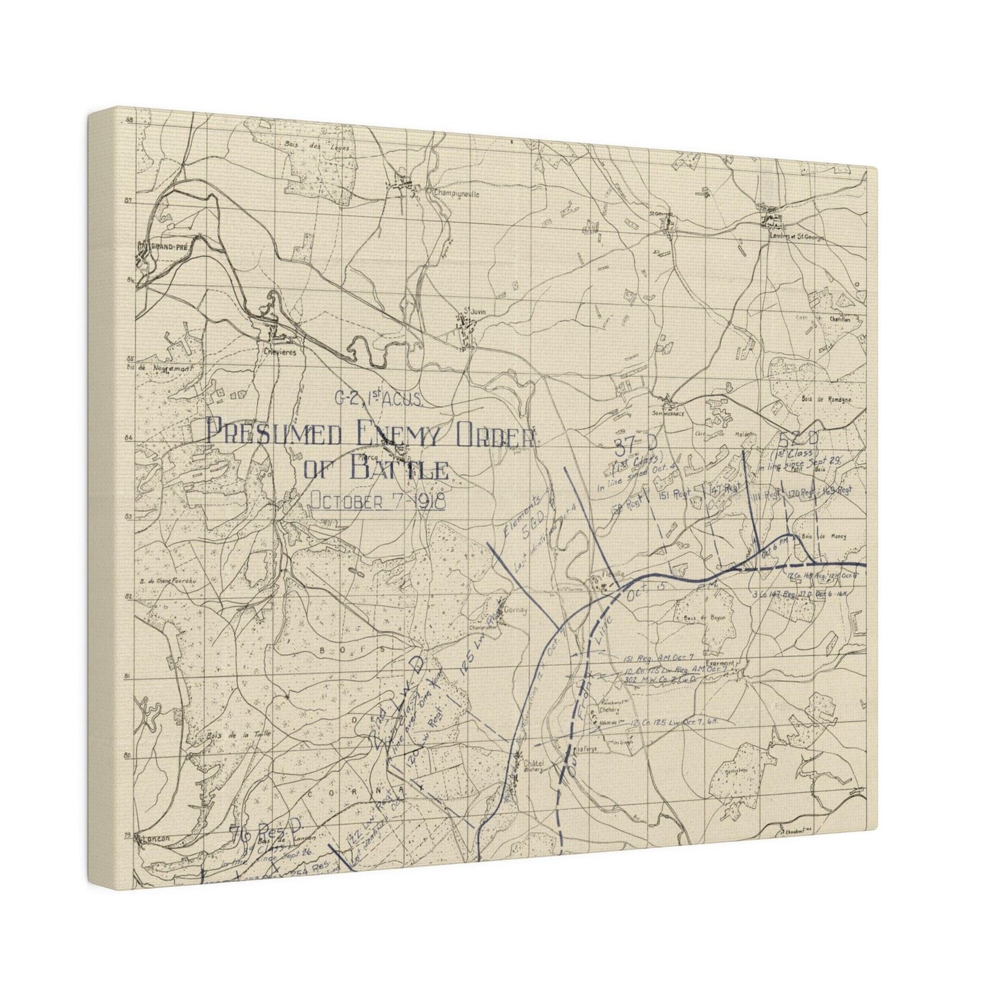 Sommerance Region, Presumed Enemy Order of Battle, October 7, 1918 - Pacific Sky Games