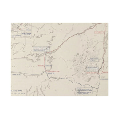 Close-up of detailed canvas texture and subtle brushstroke patterns highlighting the vintage style and aged finish.