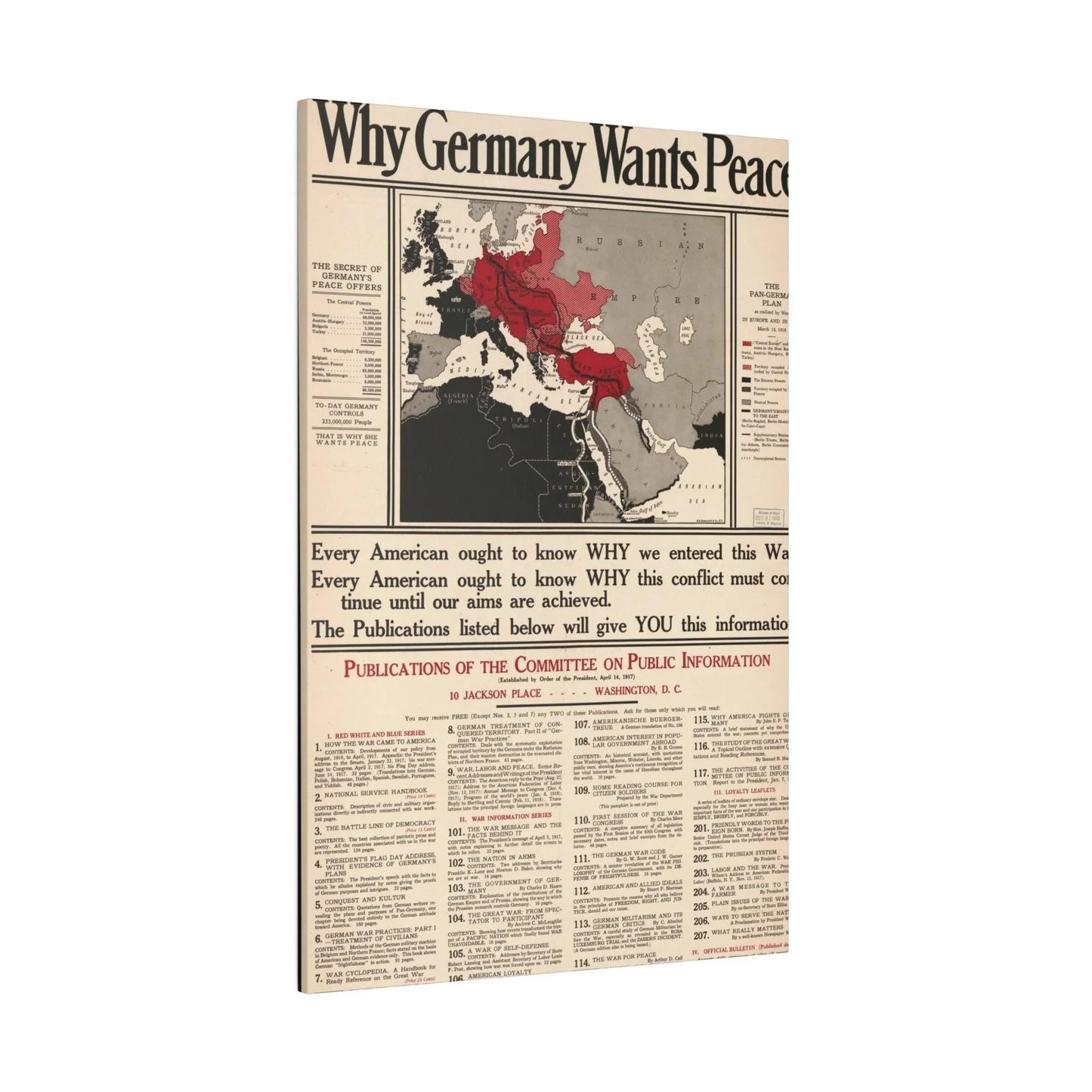 Why Germany Wants Peace 1917 - Pacific Sky Games