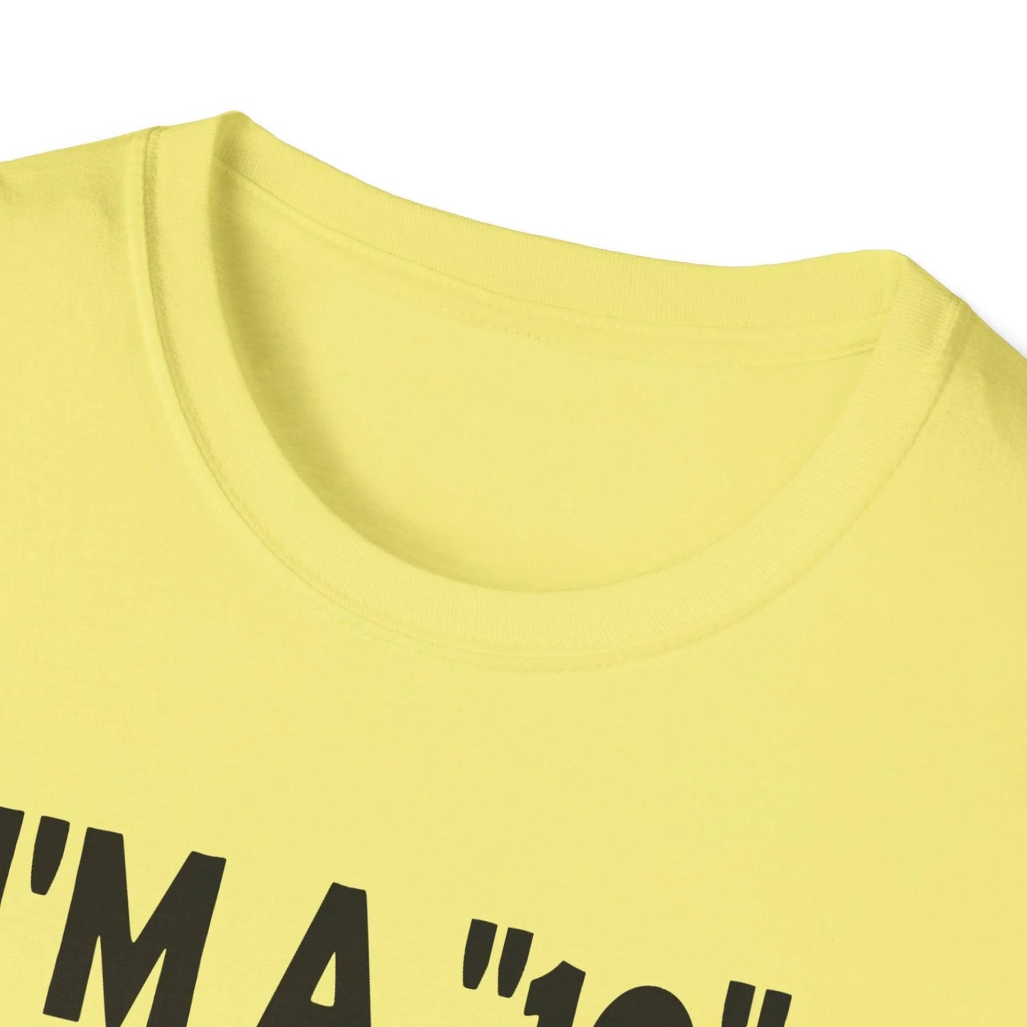 Close-up of the black unisex softstyle fabric showing subtle texture and stitching detail on sleeve hem