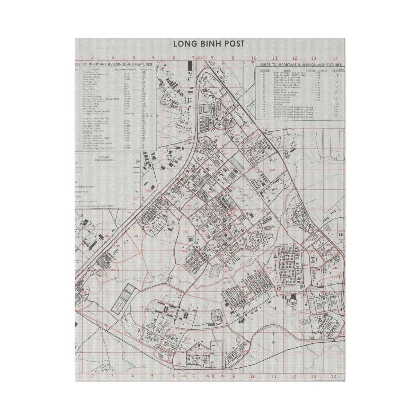 Close-up of textured canvas surface highlighting weathered, aged appearance and subtle color variations in the Long Bình