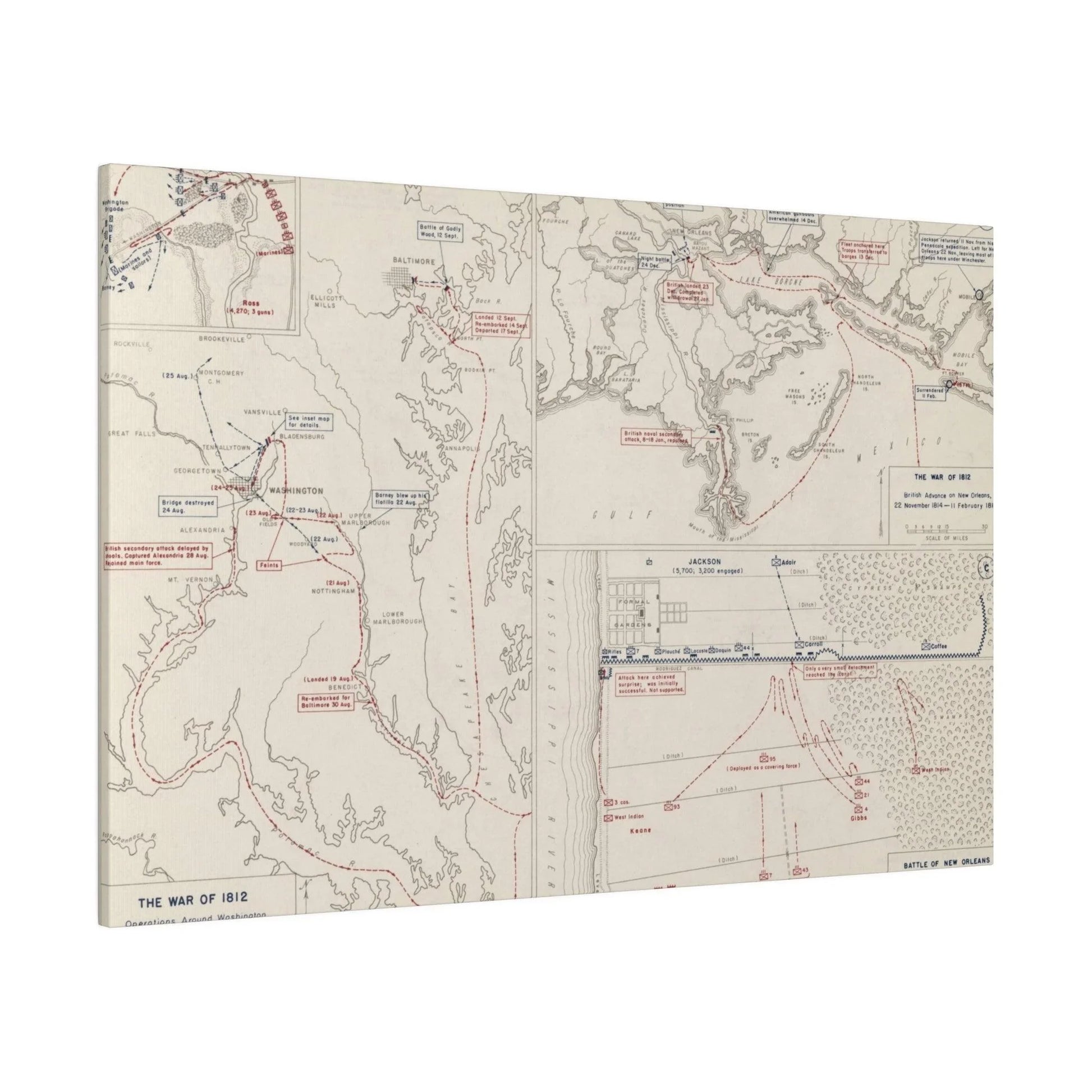 War of 1812, Washington and Baltimore; New Orleans 1814 - Pacific Sky Games