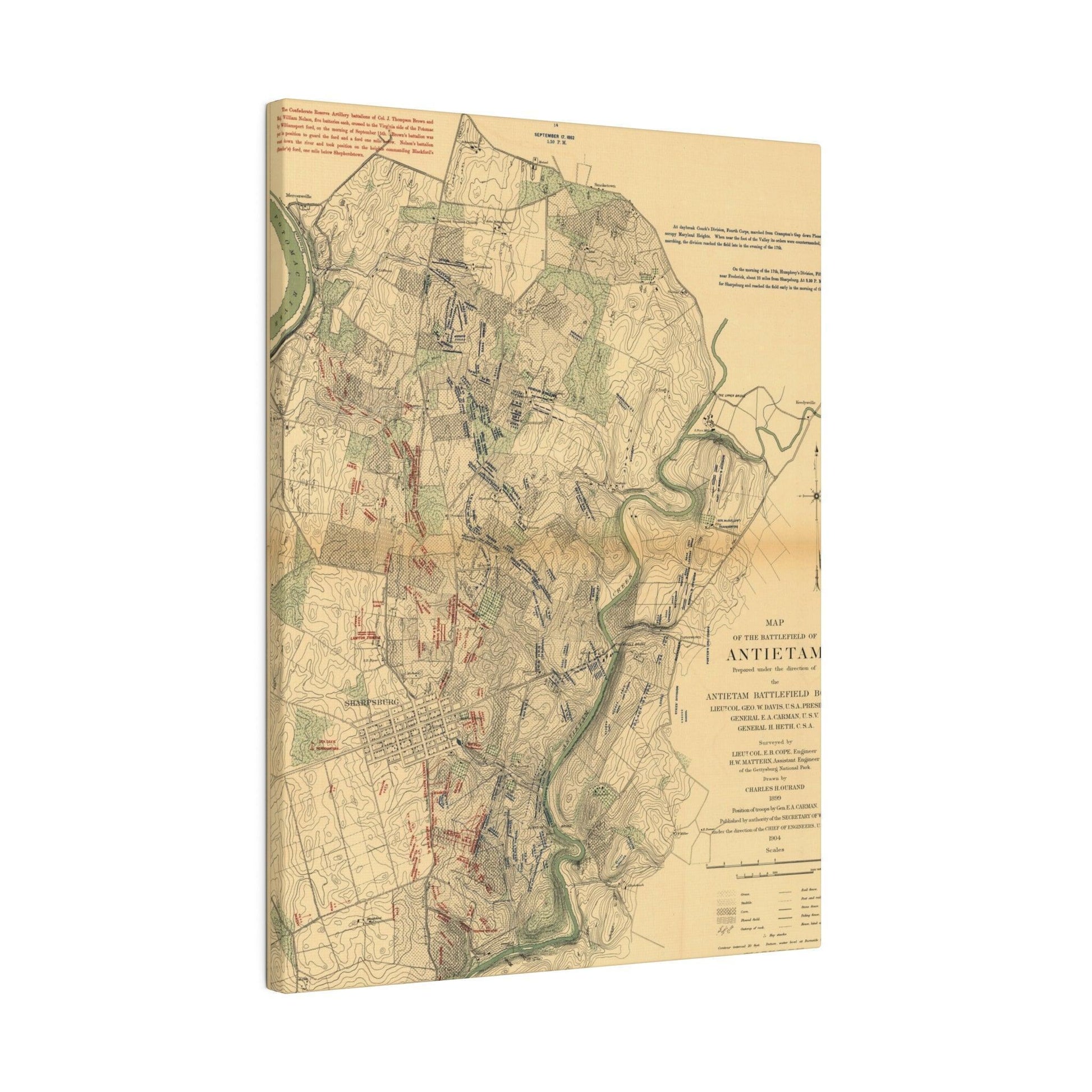 Close-up of textured canvas surface highlighting detailed brushstroke finish and aged color tones representing the 1862