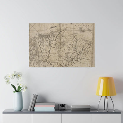 Close-up of textured canvas surface highlighting intricate brushstrokes and vibrant color details from the Tierra Firma