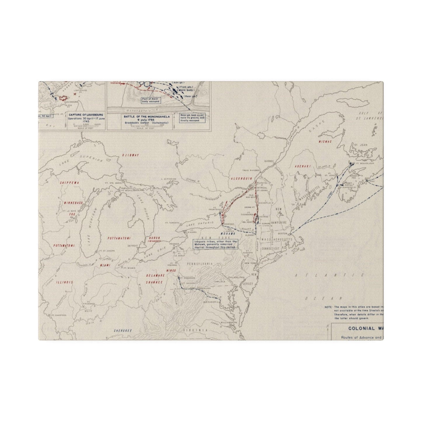 Close-up of the canvas edge with visible stitching and textured surface detail, highlighting craftsmanship and material