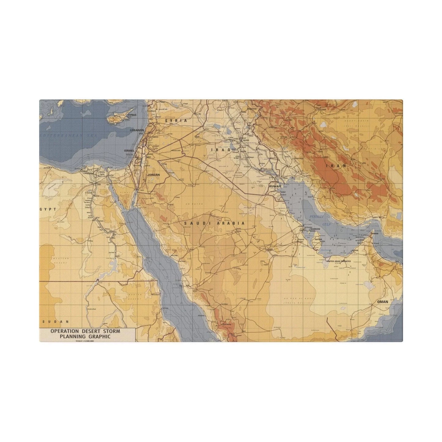 Operation Desert Storm Planning Graphic - Pacific Sky Games