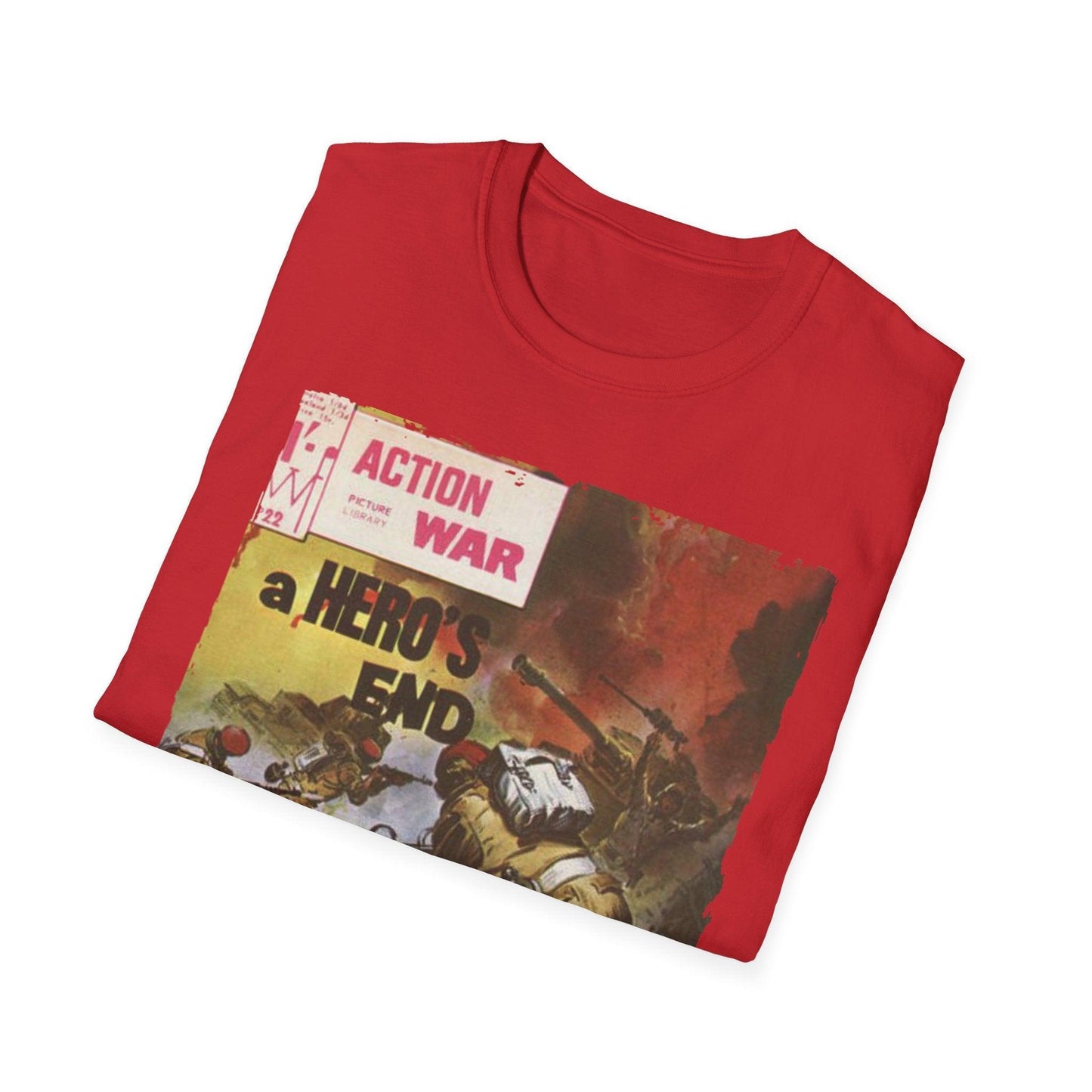 Close-up of the charcoal gray unisex T-shirt fabric highlighting the smooth, soft jersey material and subtle stitching