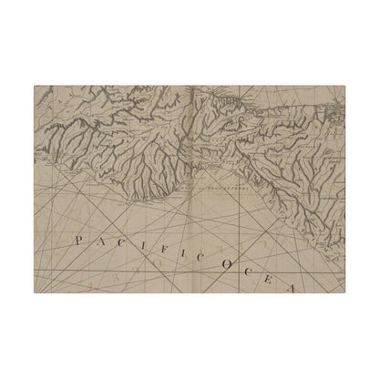 Close-up of textured canvas surface highlighting the detailed brushstrokes and subtle color variations on the Coast of New