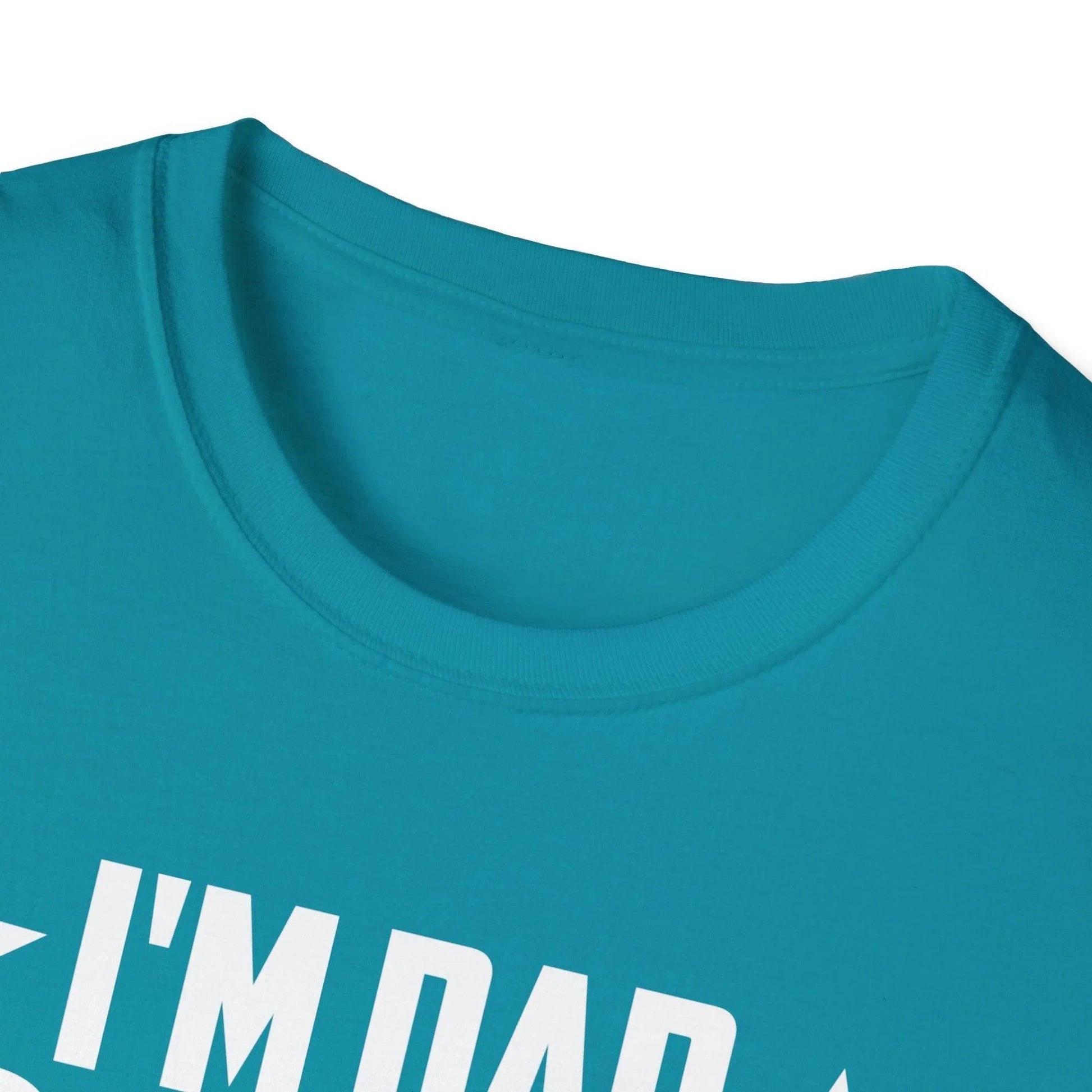 Close-up of the navy softstyle fabric showing the smooth texture and reinforced stitching at the sleeve hem.