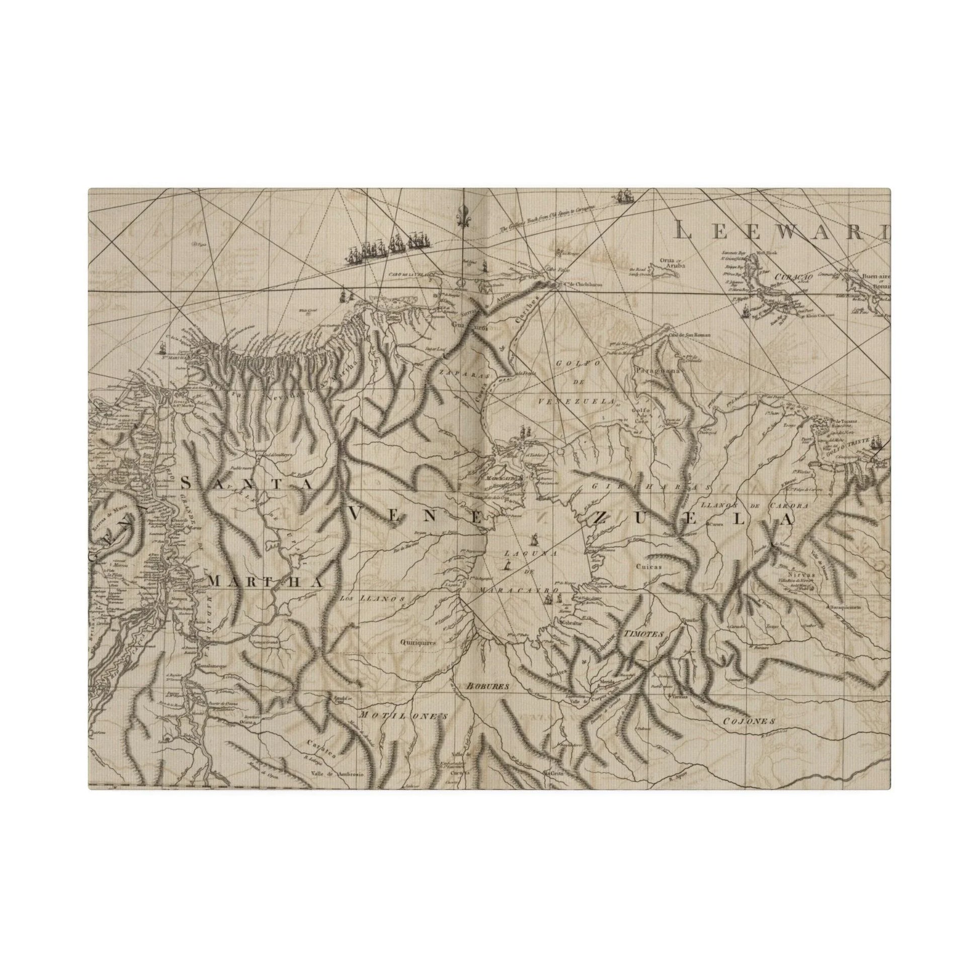 Close-up of textured canvas surface highlighting subtle brushstroke details and vibrant color nuances in the painted scene.