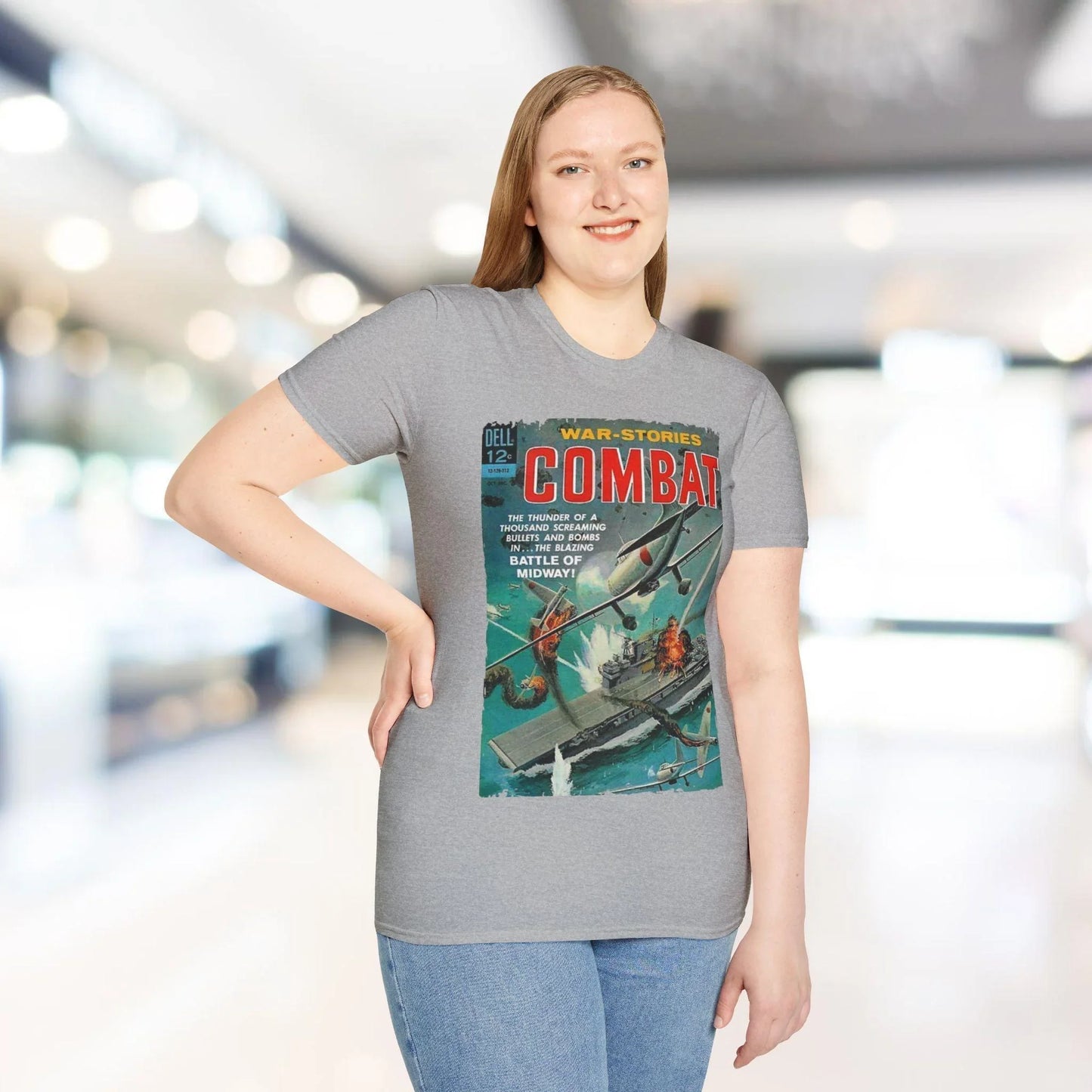 Close-up of the navy blue fabric showing the smooth, lightweight cotton blend material and subtle stitched seams near the