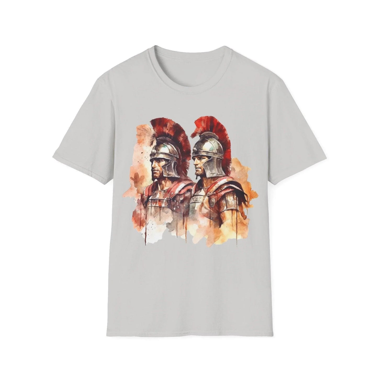 Close-up of the unisex softstyle fabric showing relaxed fit and subtle heather texture in deep charcoal color, highlighting