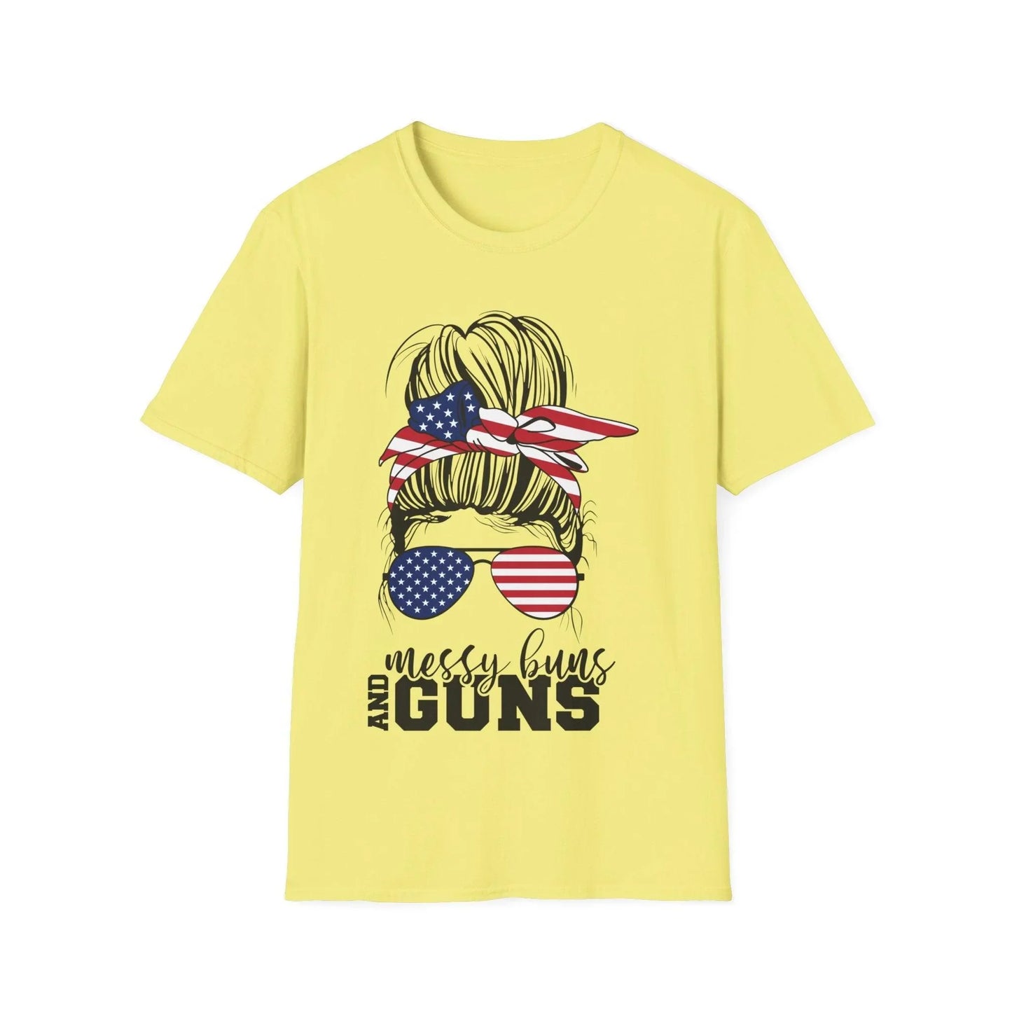 Close-up of the navy unisex T-shirt fabric revealing soft, smooth texture and subtle heather pattern at the crew neckline.