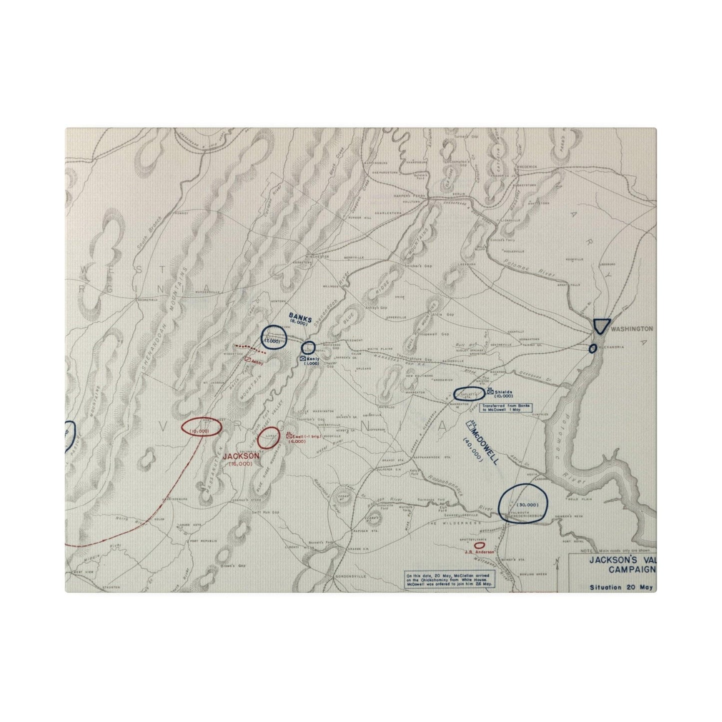 Close-up of canvas texture and painted battlefield scene from above, highlighting brushstroke detail and color depth