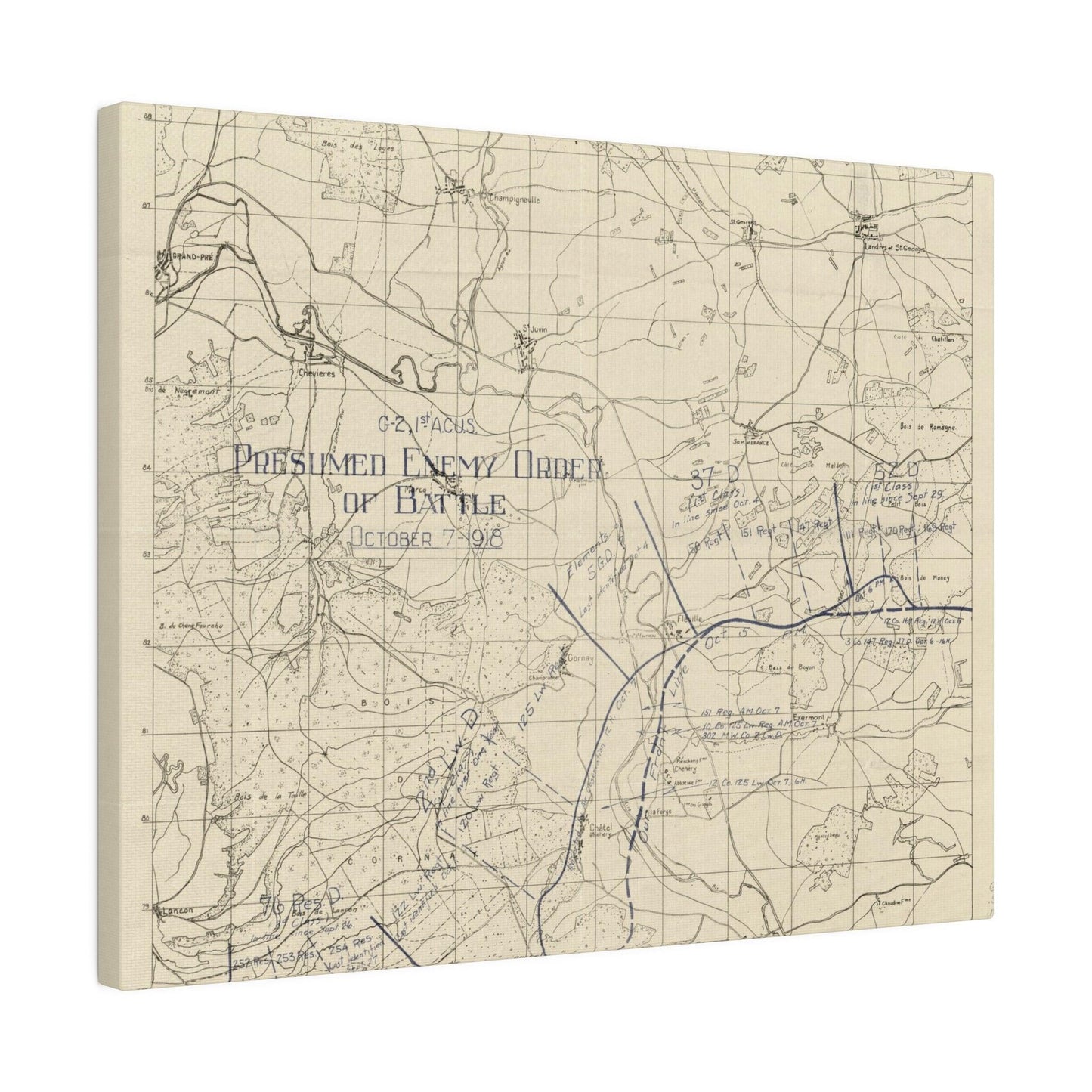 Sommerance Region, Presumed Enemy Order of Battle, October 7, 1918 - Pacific Sky Games