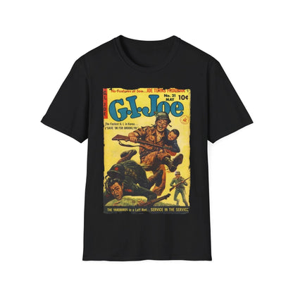 Printify G.I. Joe No.21 unisex softstyle cotton crew neck T-shirt in light blue with relaxed fit