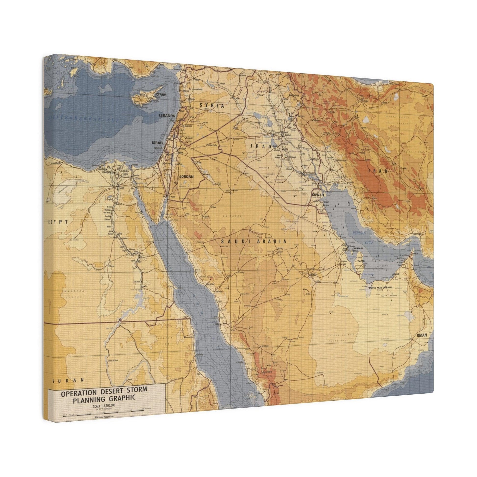 Operation Desert Storm Planning Graphic - Pacific Sky Games