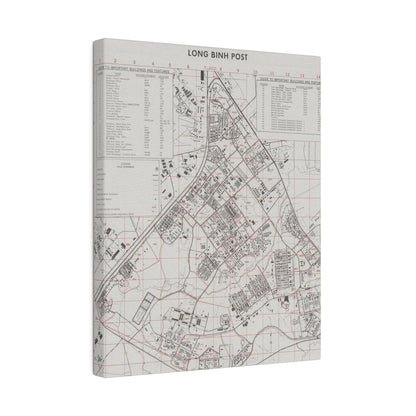 Close-up of textured canvas surface highlighting subtle brushstrokes and vintage Vietnam 1972 scene details.