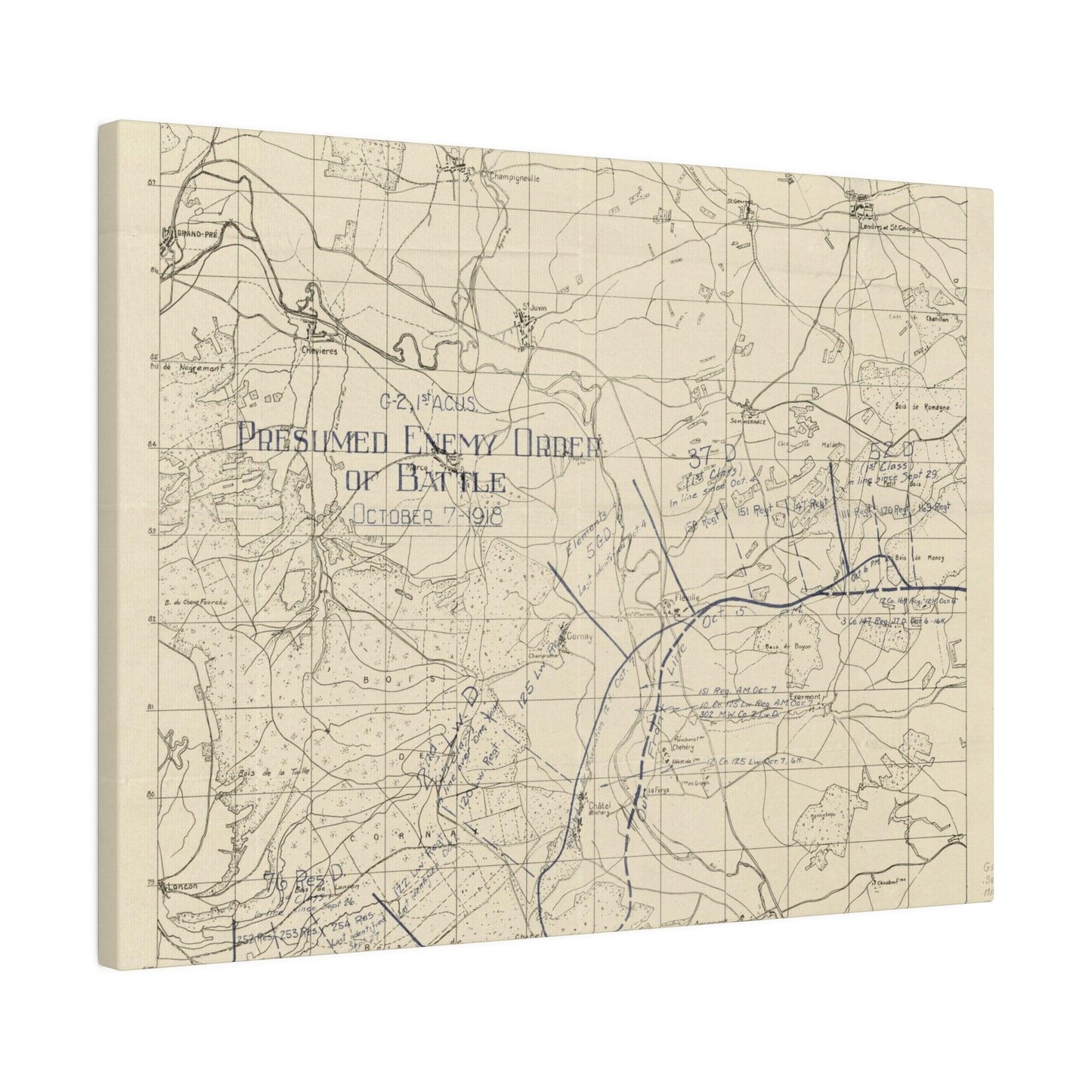 Sommerance Region, Presumed Enemy Order of Battle, October 7, 1918 - Pacific Sky Games