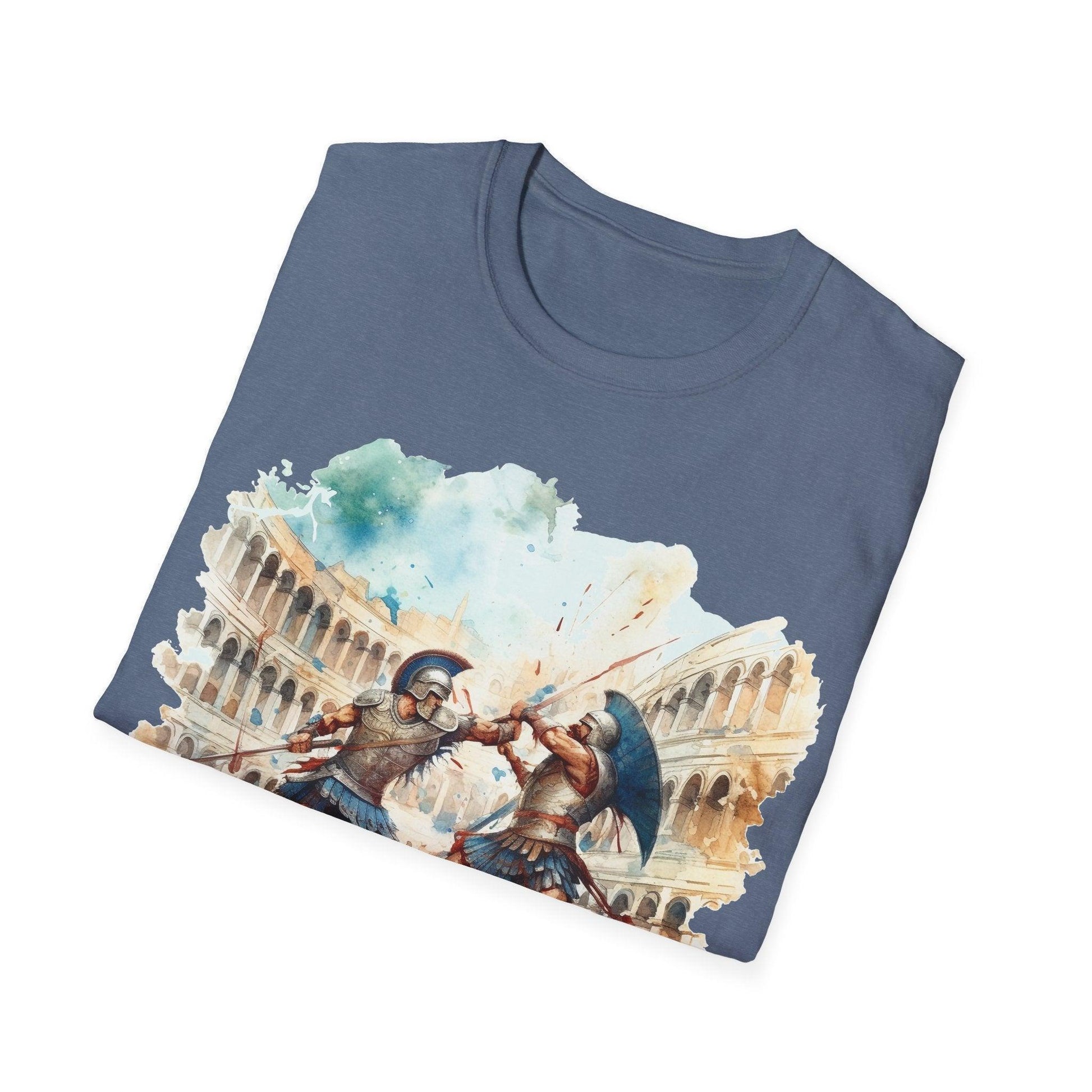 Close-up of the black crew neck with visible stitching and soft cotton fabric texture, highlighting the relaxed fit of the