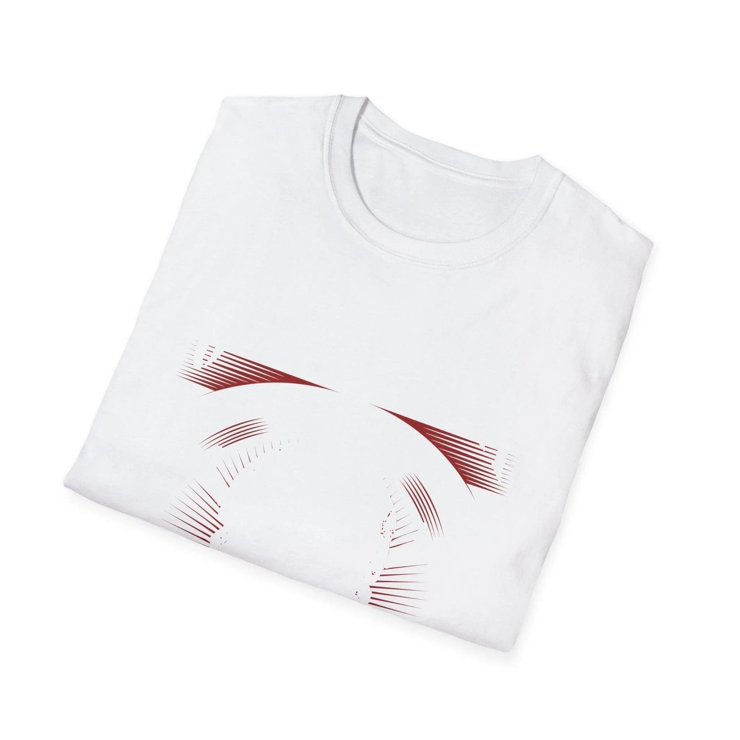 Close-up of the unisex softstyle T-shirt's lightweight cotton fabric displaying subtle texture and vibrant deep teal color