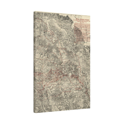 Close-up of detailed handwritten annotations and faded map markings on the G-3 room section, highlighting historical