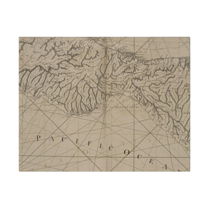 Close-up of textured canvas surface highlighting subtle brushstroke details and vibrant coastal color palette