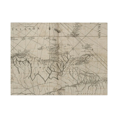 Close-up of vibrant coastal scene illustrating textured canvas surface and detailed brushstrokes at a diagonal angle