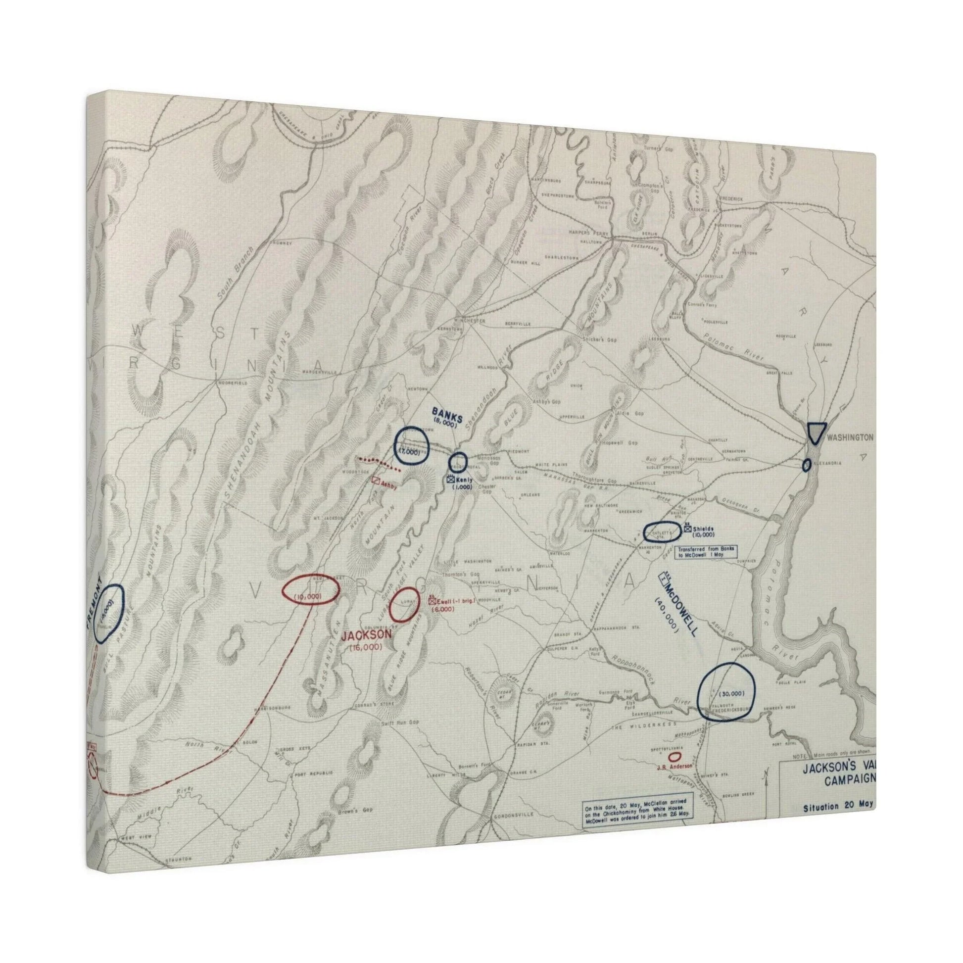 Close-up of canvas texture highlighting detailed brushstrokes and aged finish depicting Civil War battle scene, angled for