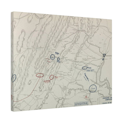 Close-up of canvas texture highlighting detailed brushstrokes and aged finish depicting Civil War battle scene, angled for