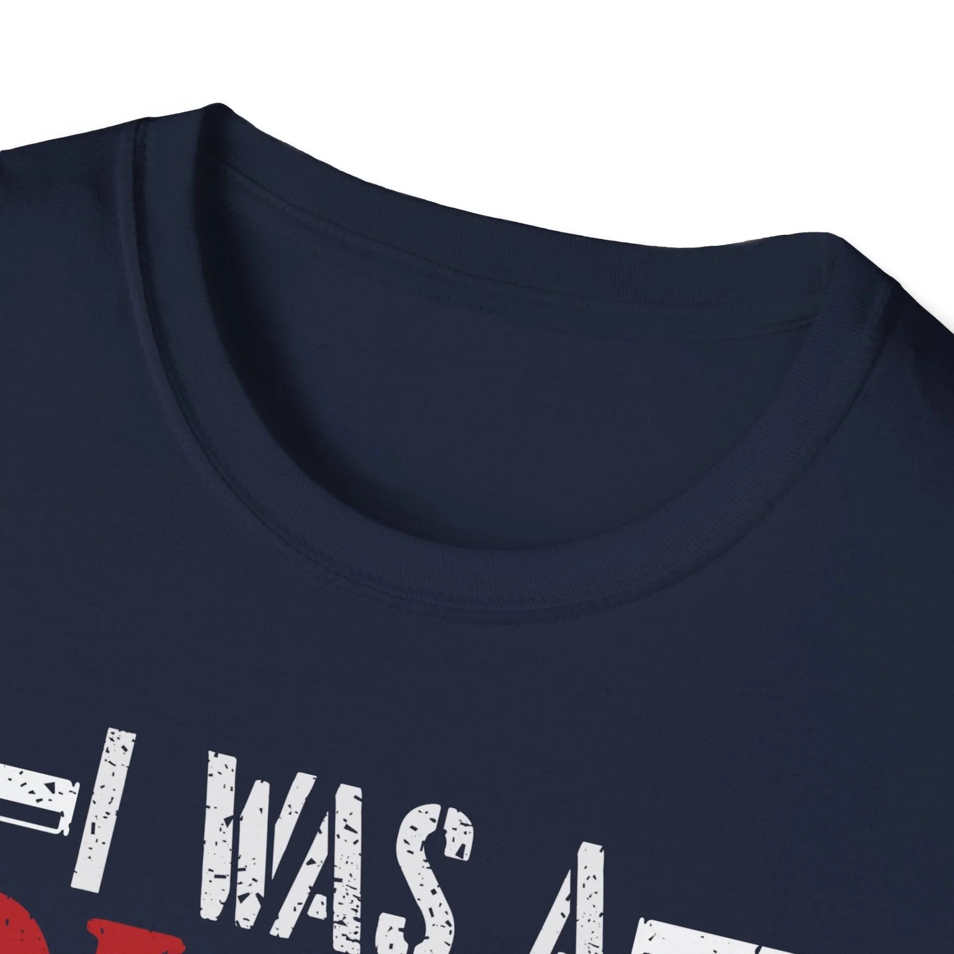 Close-up of the unisex soft cotton fabric and subtle heather texture, highlighting the relaxed fit and crew neckline of the