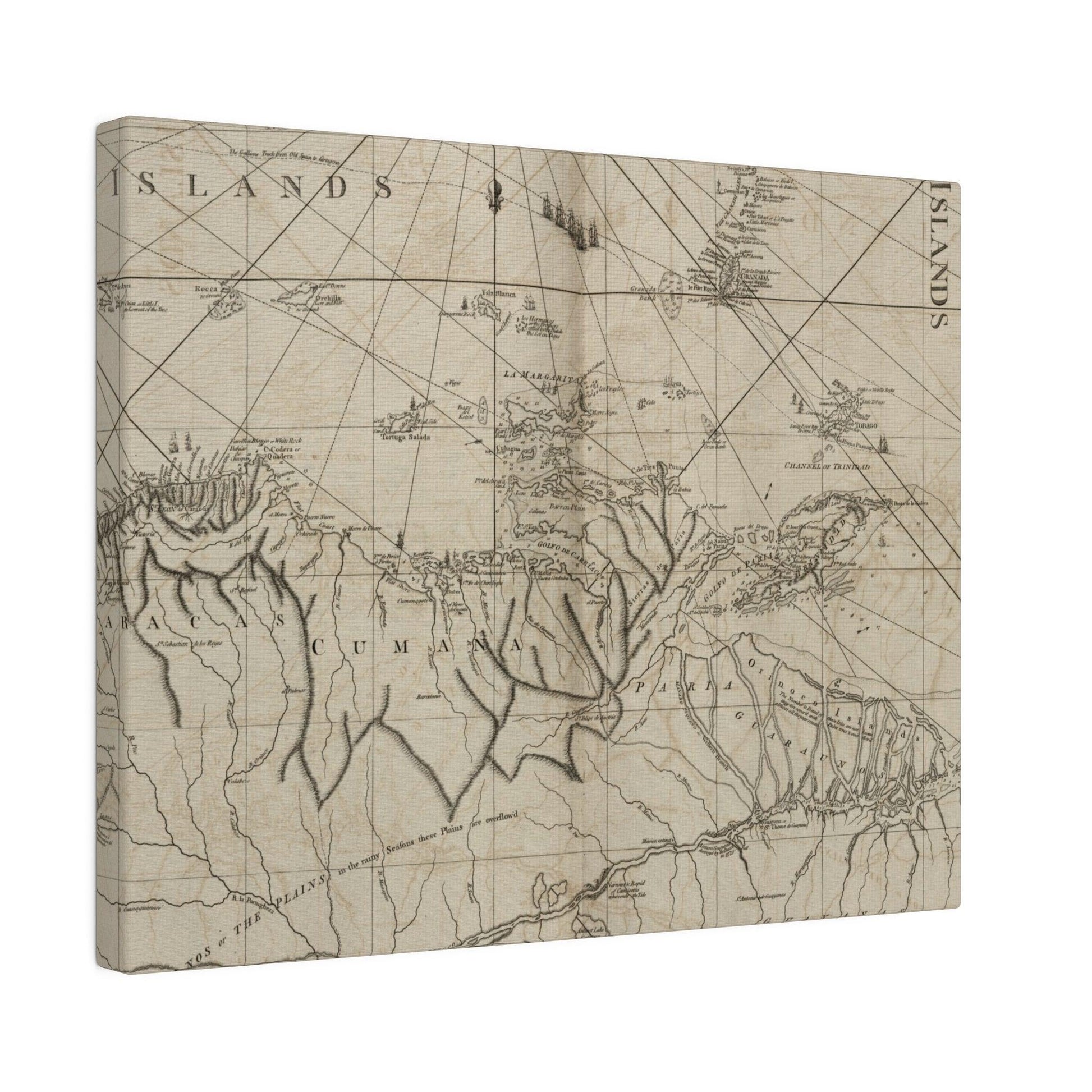 Close-up of vibrant coastal watercolor details highlighting the textured canvas surface and brushstroke variations.