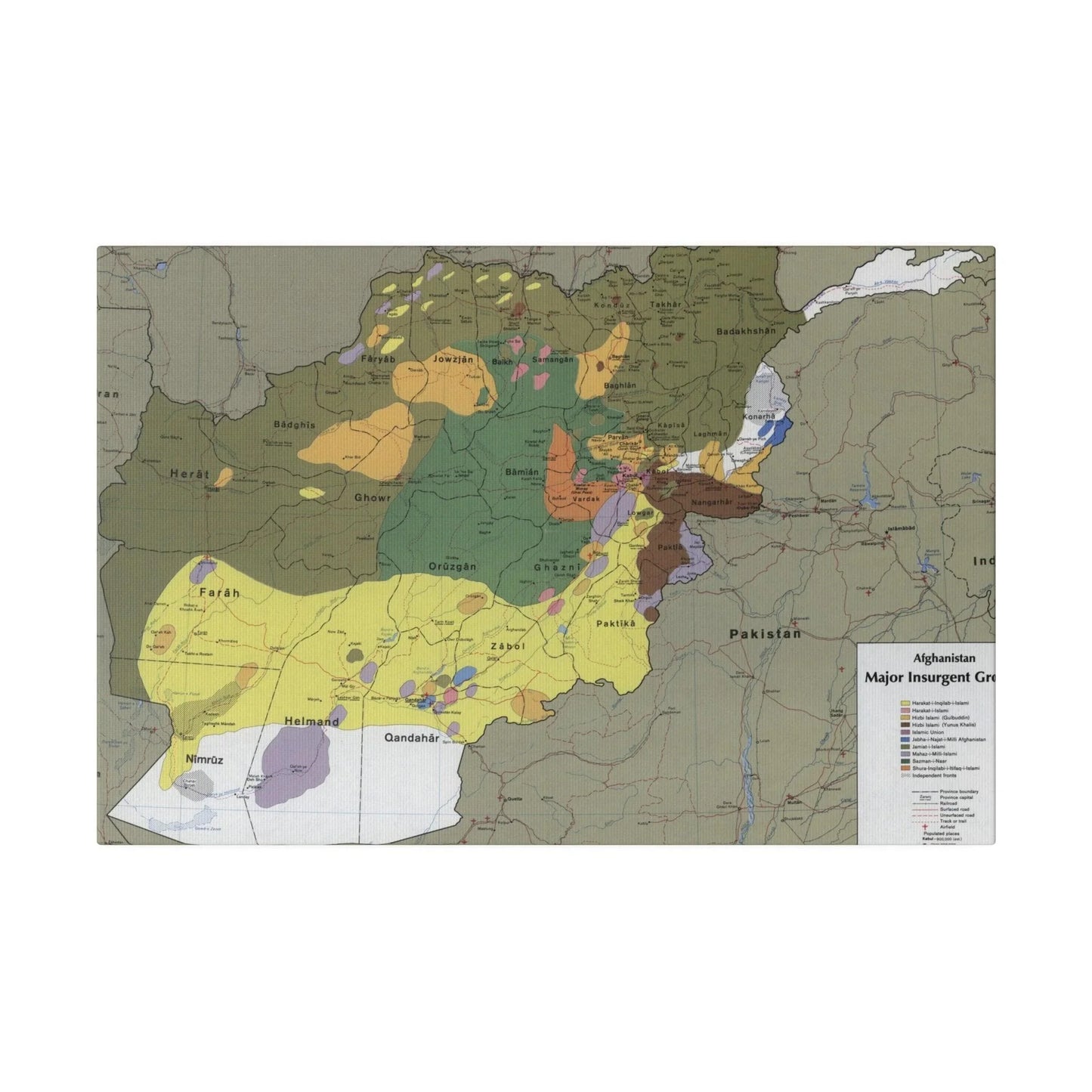 Close-up of textured canvas surface highlighting detailed brushstroke patterns and subtle fabric weave in natural tones.