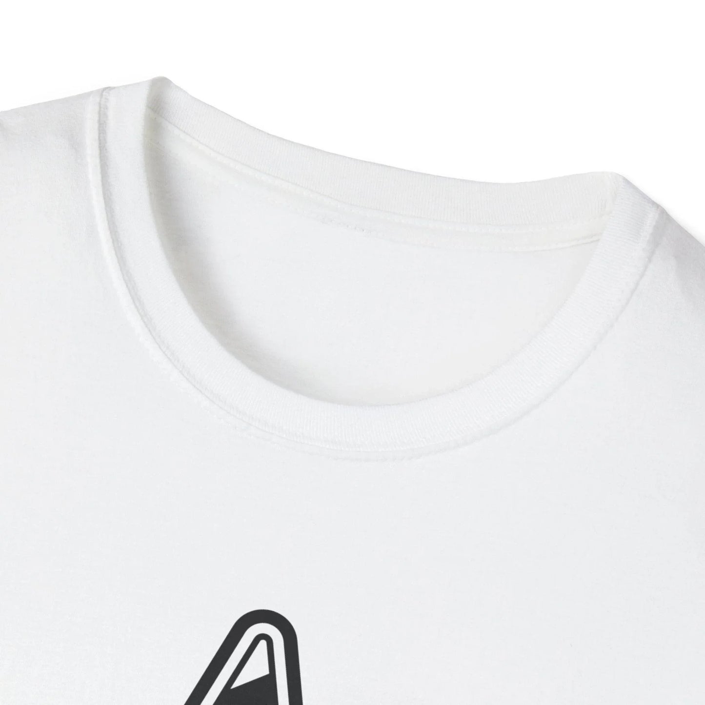 Close-up of the black and white American flag star print on the soft cotton fabric, highlighting the crisp star details and