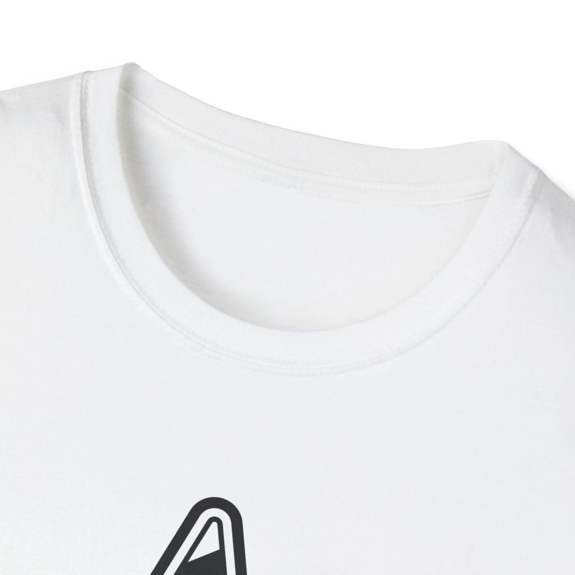 Close-up of the black and white American flag star print on the soft cotton fabric, highlighting the crisp star details and