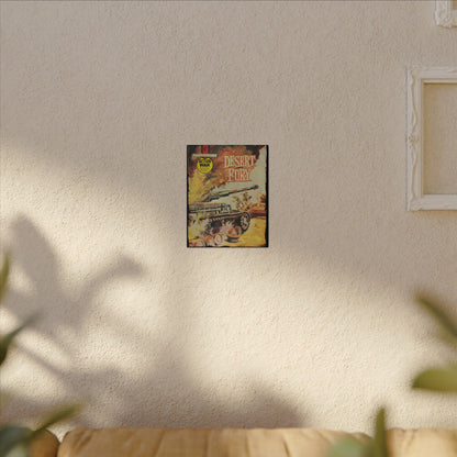 Close-up of the canvas surface highlighting textured brushstrokes and subtle color variations in the Action War #2 artwork.