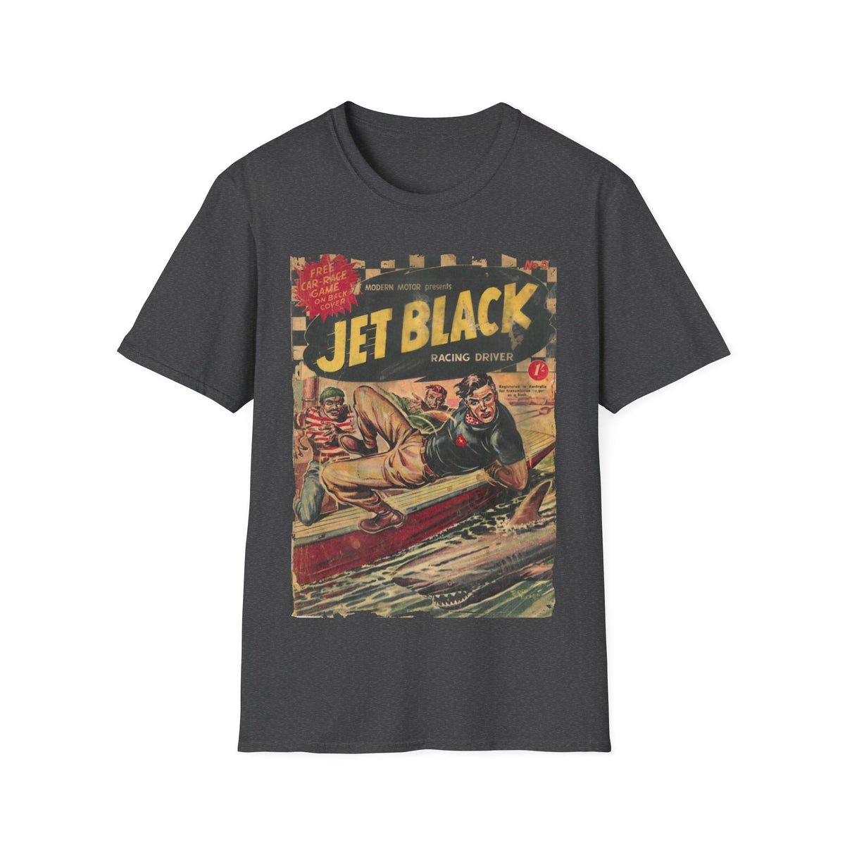 Jet Black No.5 - Unisex Softstyle T-Shirt