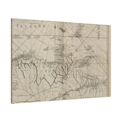 Close-up of vibrant coastal scenery highlighting rugged cliffs and swirling waters at the mouths of Rio Orinoco from a