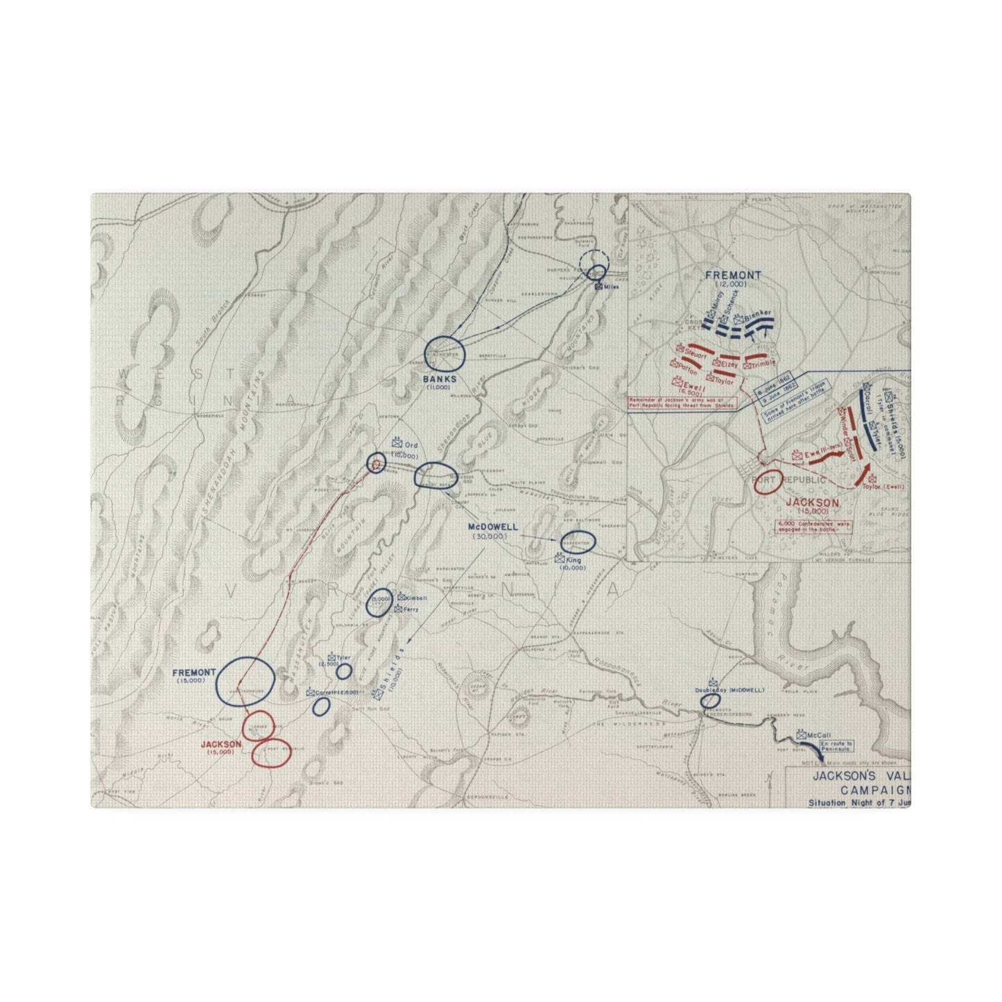 Close-up of canvas texture highlighting detailed brushwork and aged finish for the Civil War battle scene.