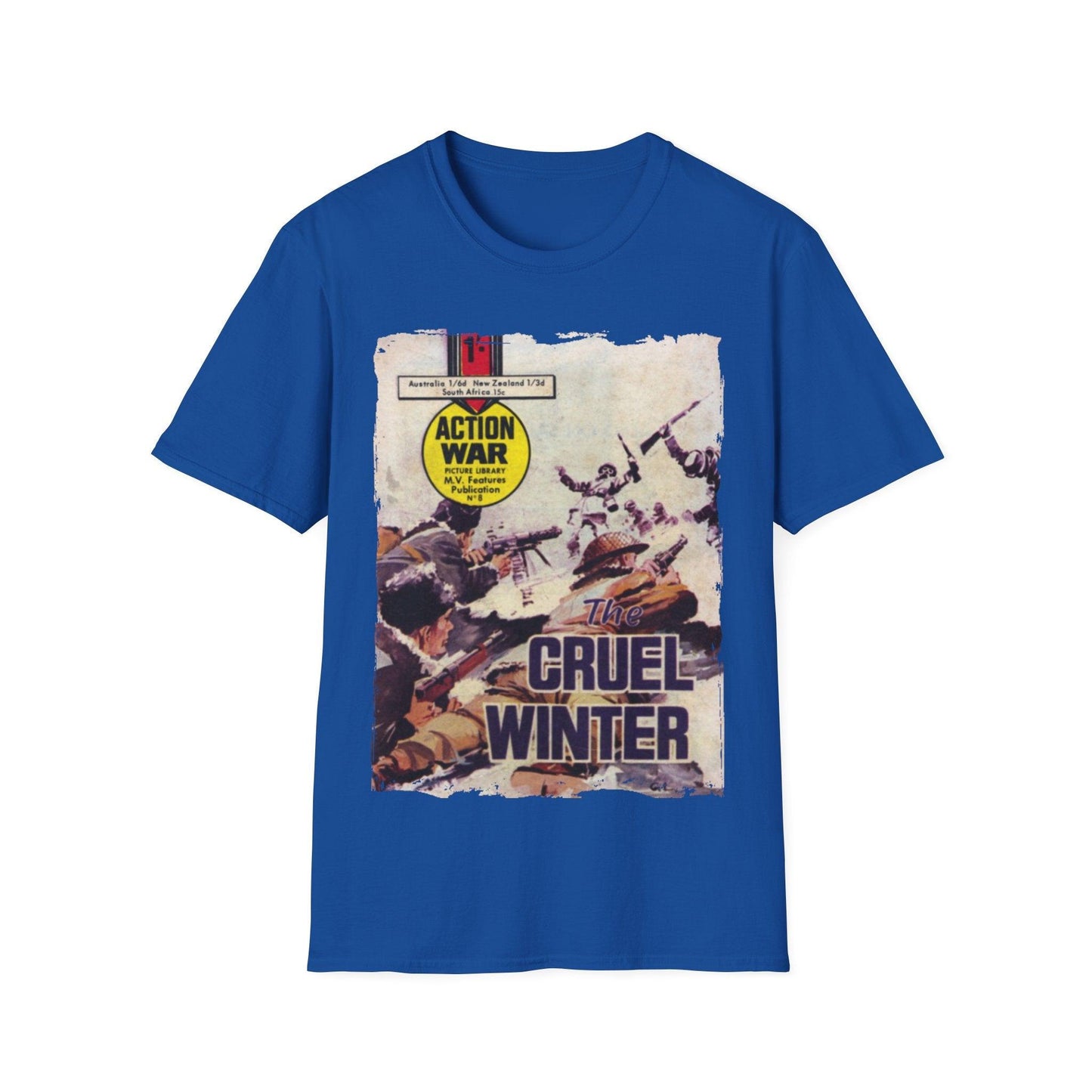 Front view highlighting the unisex relaxed fit, heather gray fabric, classic crew neckline, and short sleeves detail.